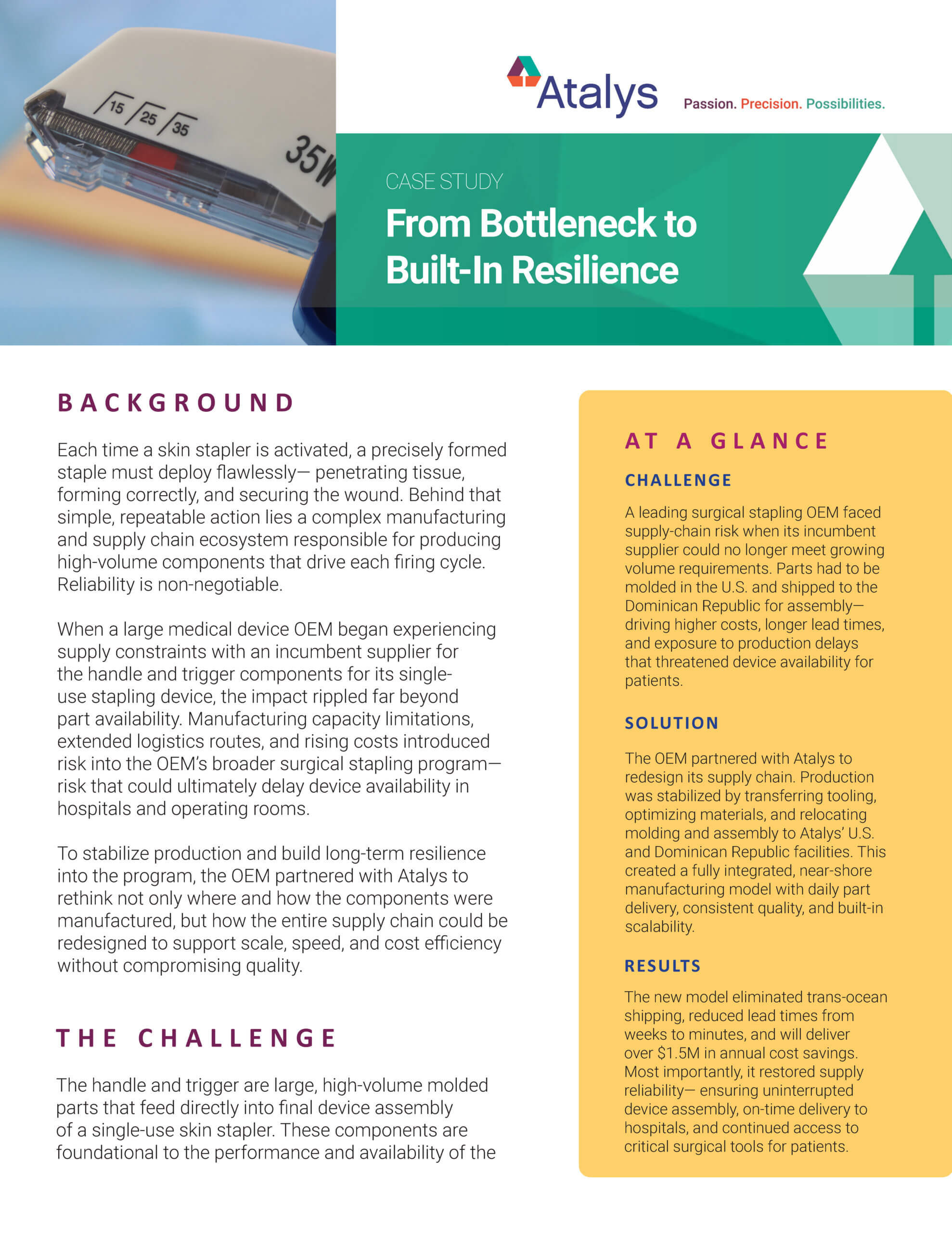 Atalys Case Study - From Bottleneck to Built-In Resilience - Cover Page